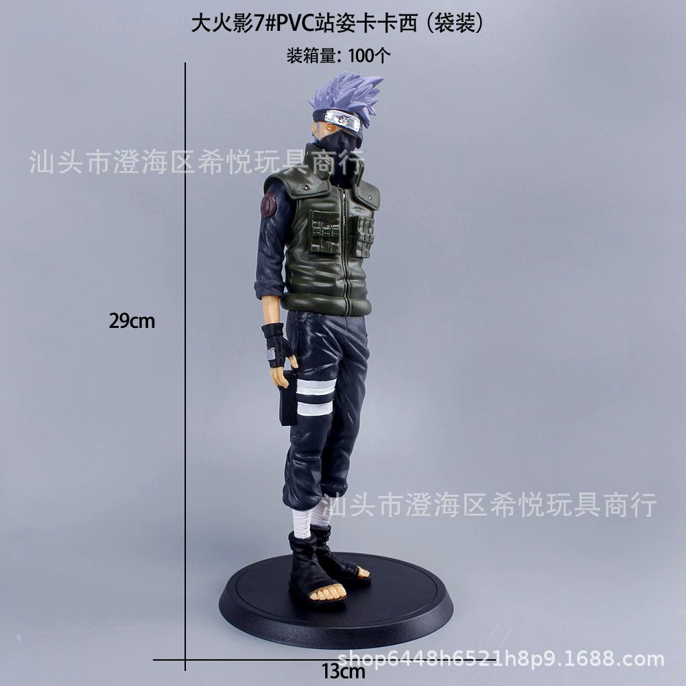 PVC Figure Set (Naruto) — Kakashi, Naruto, Sakura Desktop Ornaments, Multi‑pose Kit