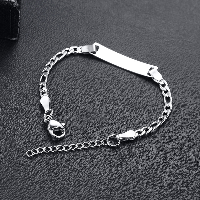 6g Weight Vacuum Plating Gold Plating Process 18K Gold Plated Plating Material Bracelets Classification 201 Stainless Steel Chain Material Daily Occasion 201 Stainless Steel Material Geometric, Customization Laser Engraving Pattern Men's Gender Plating Design Simple Style Style Men's Simple Style Bracelets Geometric Customization Laser Engraving 201 Stainless Steel Vacuum Plating 18K Gold Plated Chain 13