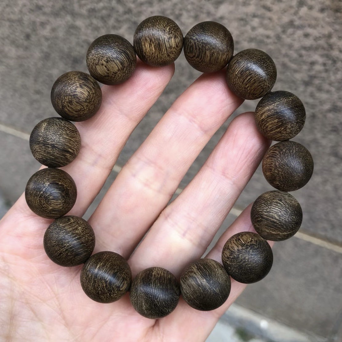 New Chinese Style Natural Qinan Agarwood Bracelets for Men and Women, Brunei Agarwood Zakiram Good Luck Bracelets Accessories