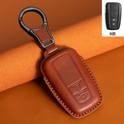 Car key bag — Ralink - style-b-dark-brown-metal-buckle
