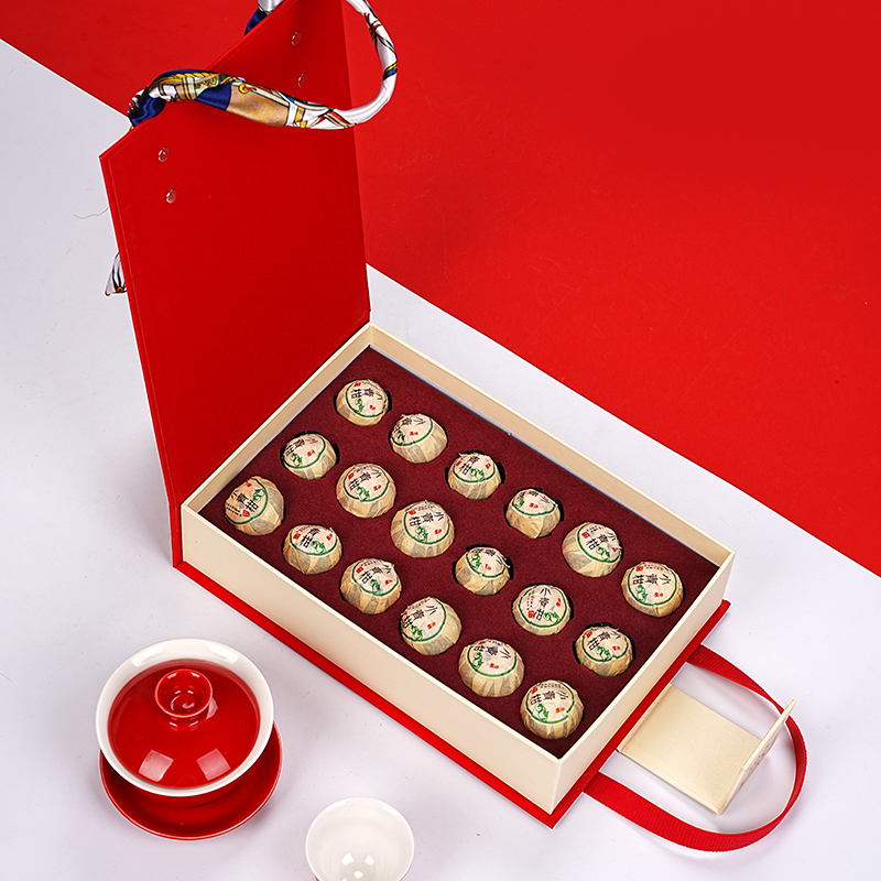 小青柑包装盒空盒18粒柑普茶手提盒通用时尚茶叶伴手礼包装盒纸盒