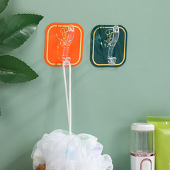 6-Unit Hook Strong Adhesive Tape No Drop Sticky Hook, Wall Mount Organizer No Trace No Drilling Door Hook