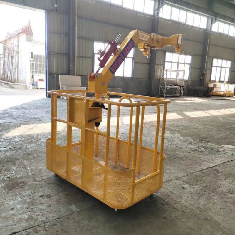 鲁鸿外墙用吊框顶框高空360度旋转双人自平衡吊车吊笼