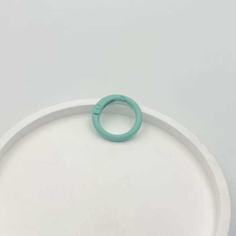 塗装金属スプリングリングカラフルなリングキーホルダー開口部リングバッグ衣類小さなラウンドバックル diy ジュエリーアクセサリー|undefined