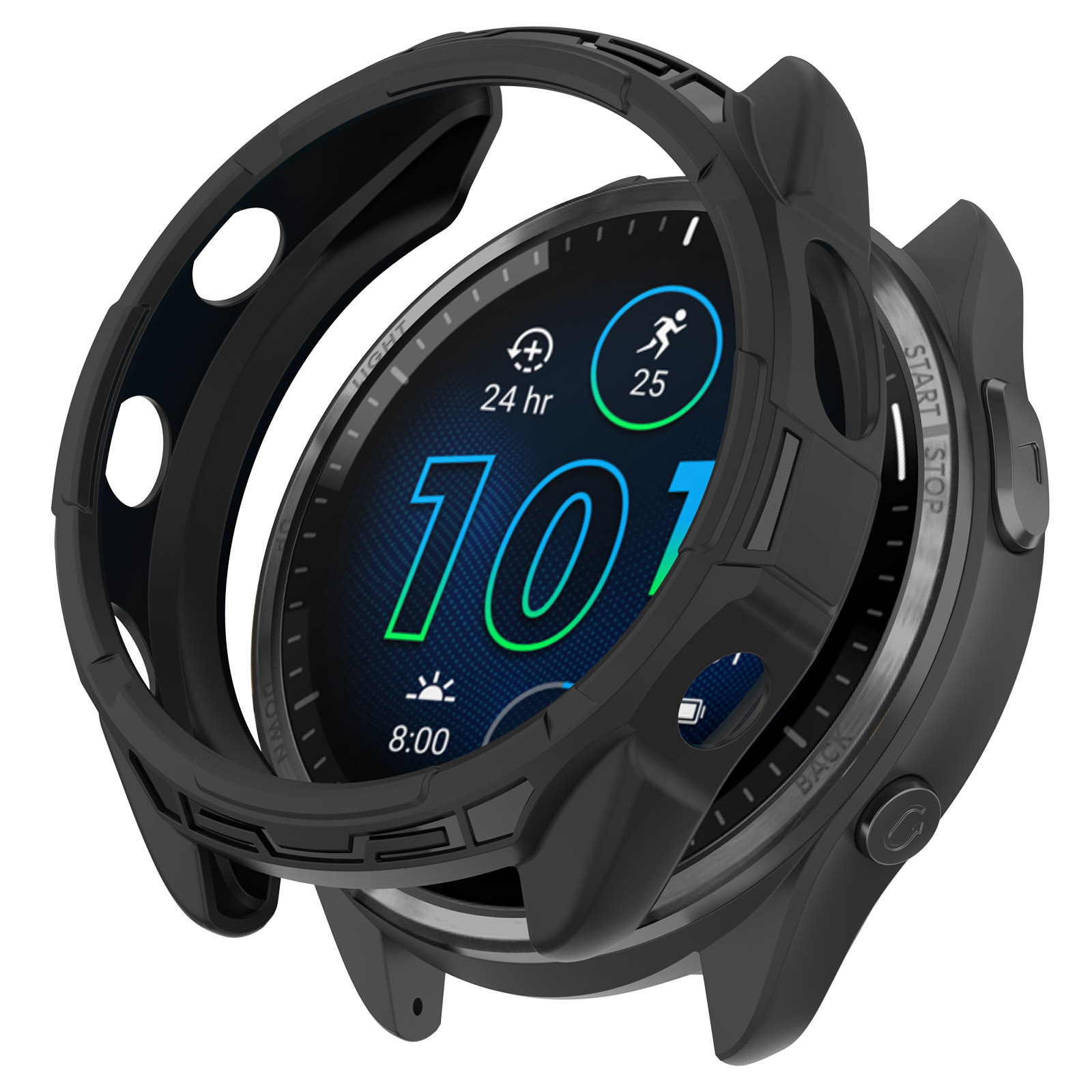 Xinyuan Shuntong is equipped with a tpu soft rubber openwork armor case for the Garmin Forerunner965 watch Item Picture
