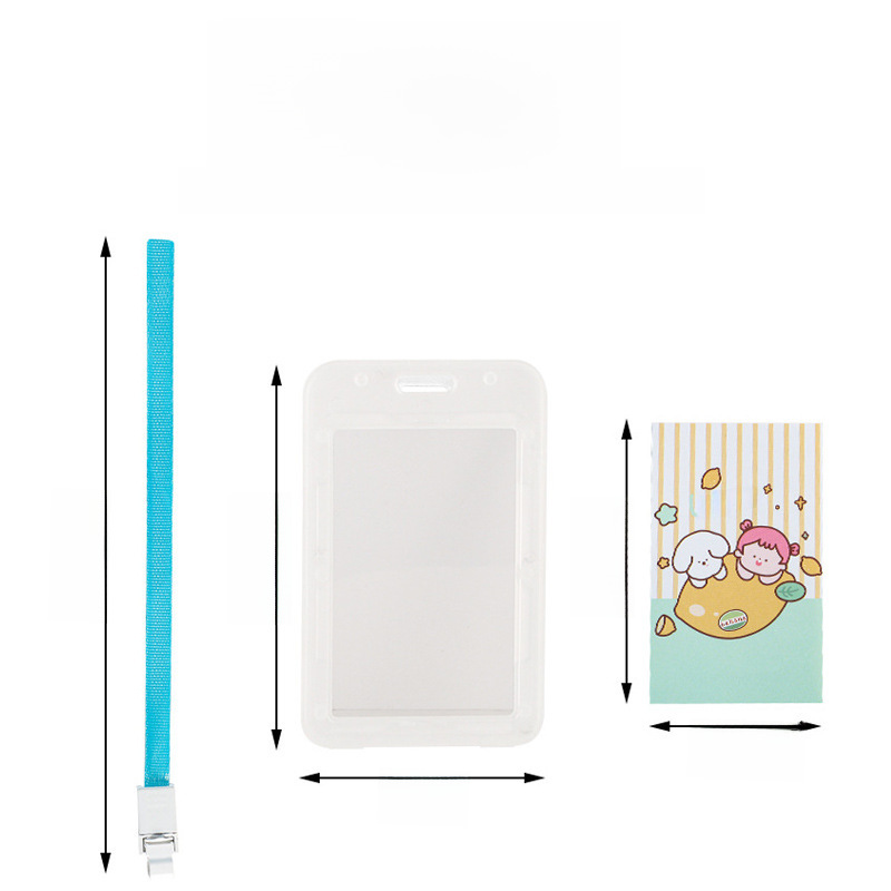 Plastic work permit bus card student card holder ID meal card access control card transparent ID card holder