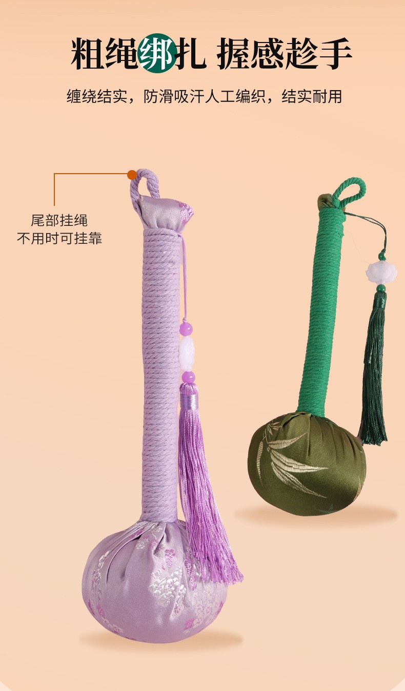 Mugwort Herbal Massage Hammer with Sachet for Meridian Care and New Year Gifting quality and texture