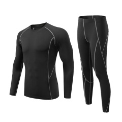 Men's 2023 New Fitness Suit Compression Top Outdoor Running Training Shirt Elastic Comfort Workout Pants