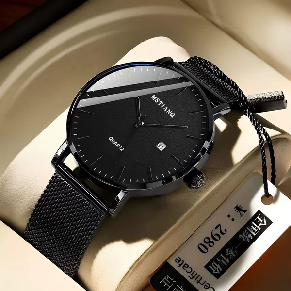 Mesh belt gray scale single calendar