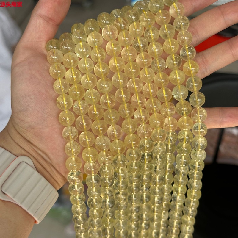 グレード A 天然レモンクリスタルルースビーズ半完成透明レモンシトリンビーズ DIY ジュエリーアクセサリー卸売|undefined