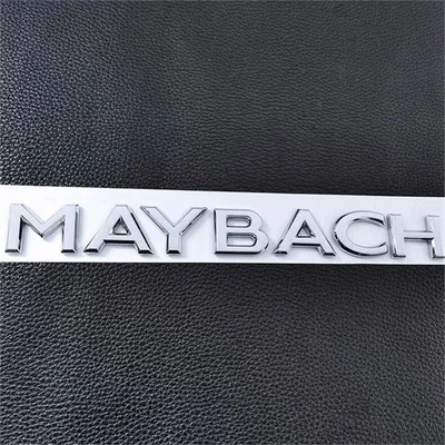 modified rear emblems, side emblems, Car logo - standard-maybach-english-letters