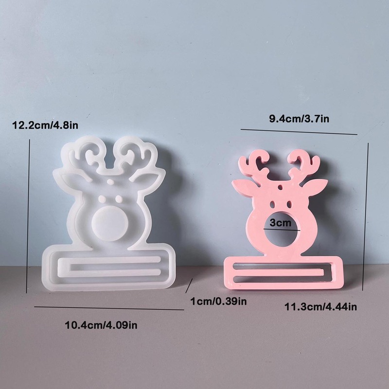 クリスマスシリーズマネークリップ装飾金型クリスマスツリー五芒星現金ギフトホルダー石膏diy金型|undefined