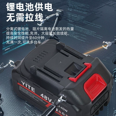 Portable car washer, battery high-pressure water gun