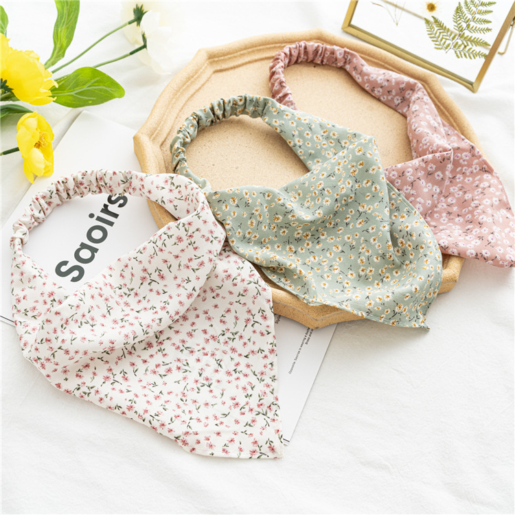 Fashion Ditsy Floral Cloth Printing Hair Band 1 Piece display picture 12