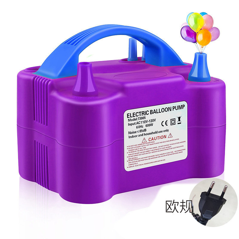 Bomba de bolas eléctrica Bomba de aire 73005 Máquina de soplado de globos Máquina de bolas de doble orificio 600W Sala de bodas Herramienta de soplado de globos