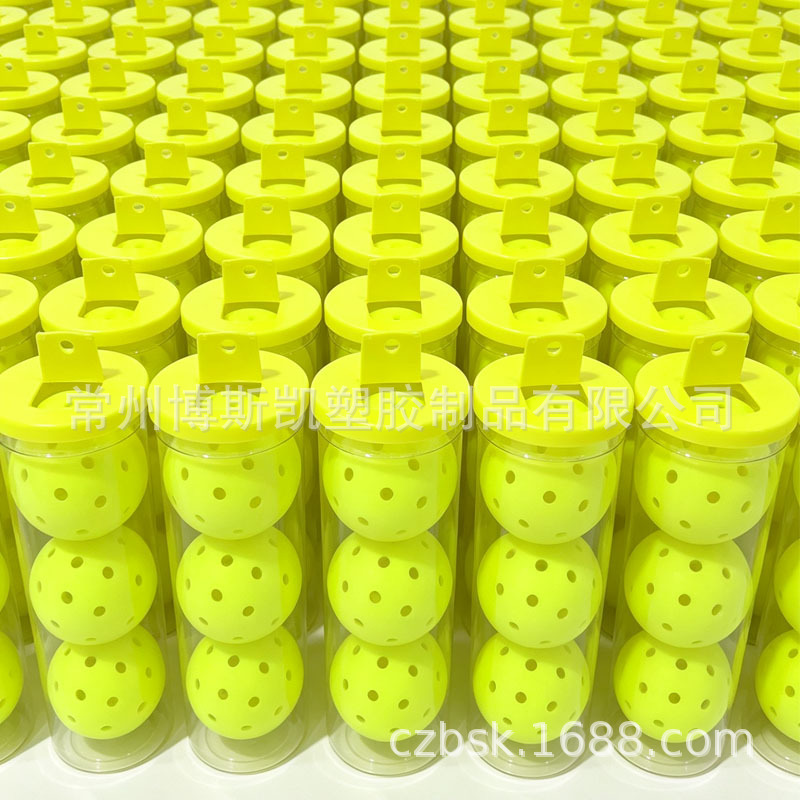 Pickleball Ball Holder with 3 Compartments, 40 Holes/48 Holes, 74mm Balls, Club Practice Balls, Wholesale Factory Direct Sale Ball Tube
