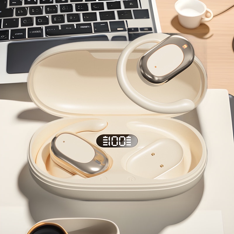 Cross-Border Ai Intelligent Translation Ear-Hook Bluetooth Headset Ows Non-In-Ear Bone Conduction Noise Reduction Sports Wireless