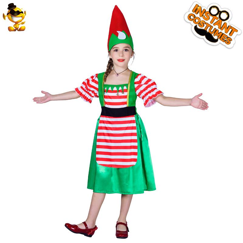 Navidad niños lindos Navidad princesa fiesta traje niñas Navidad etapa traje rendimiento ropa distribución al por mayor