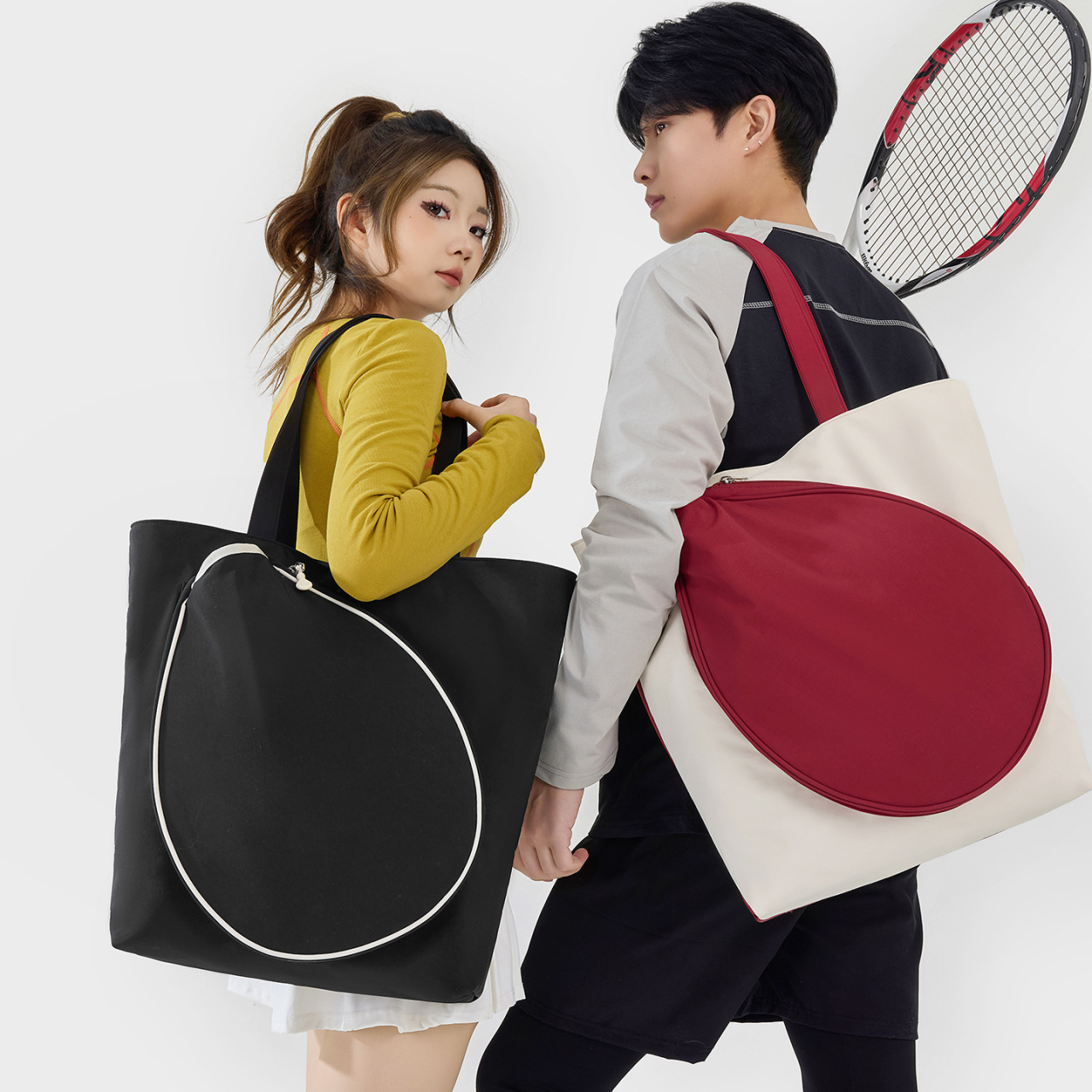 定制logo高颜值网球包休闲户外运动匹克球拍包大容量单肩包收纳包