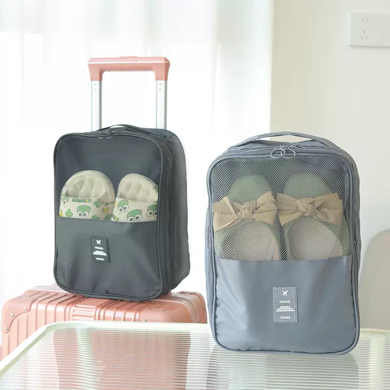 户外旅行收纳袋三层加厚防尘便携式收纳鞋袋旅行携带收纳包