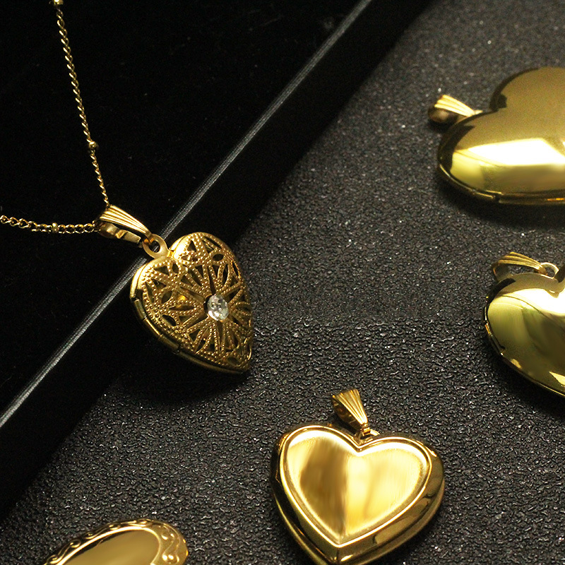 5g Weight Pendant Jewelry Making Type 1 Piece 304 Stainless Steel Heart Shape Pendant