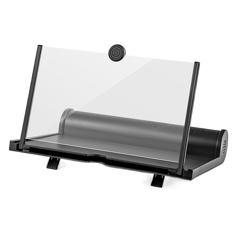 Nuevo amplificador de pantalla de teléfono móvil de audio Bluetooth de 12 pulgadas ultra-claro lente soporte de teléfono móvil Amplificación