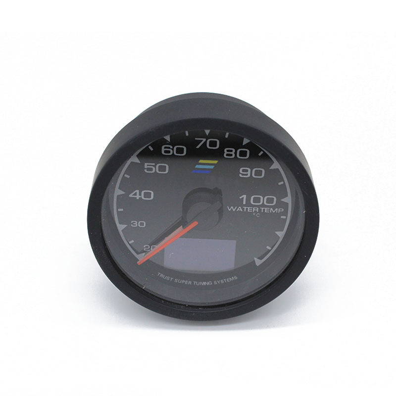 Auto Supplies Car Restoration Instrument Water Temperature Meter 62mm LED 7 Color Display Water Temperature Meter