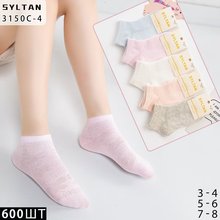 夏季短袜透气不掉跟防滑棉袜夏日防臭混色纯棉网眼女童袜轻薄