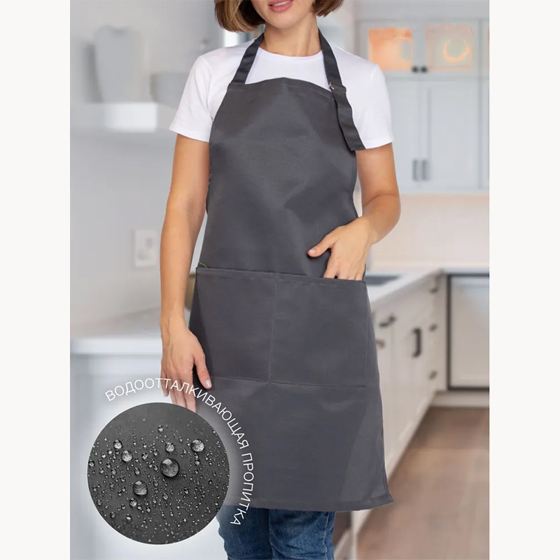 Transfronterizo Amazon poliéster halter delantal impermeable y antiincrustante panadería cafetería ropa de trabajo hogar cocina delantal
