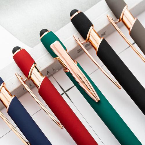 Aluminum rod ballpoint pen wholesale push ballpoint pen metal rollerball pen can be printed push aluminum rod ballpoint pen