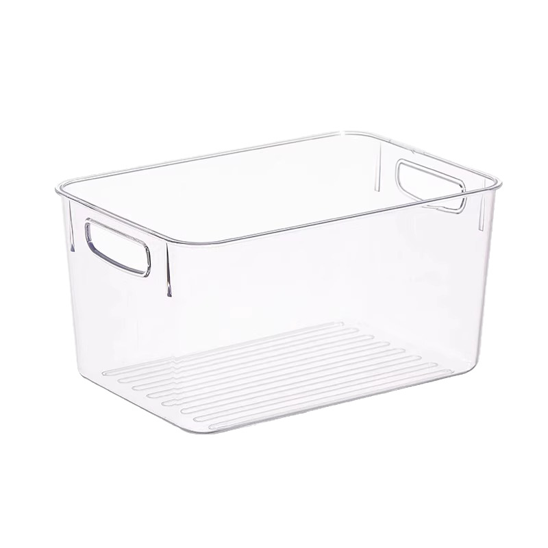 Caja de almacenamiento de refrigerador tipo cajón transparente de grado alimenticio acabado artefacto caja de almacenamiento de verduras y huevos caja de alimentos especial