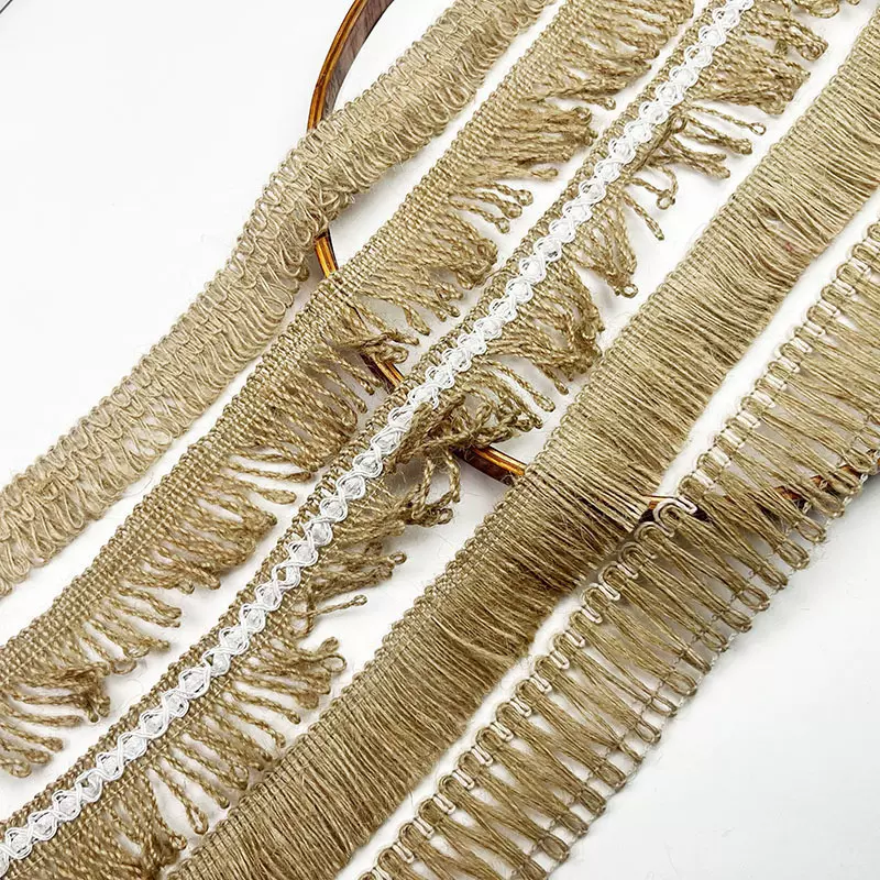 麻绳排须花边箱包帽子 围巾灯饰工艺品箩筐 鞋材花边装饰家纺辅料