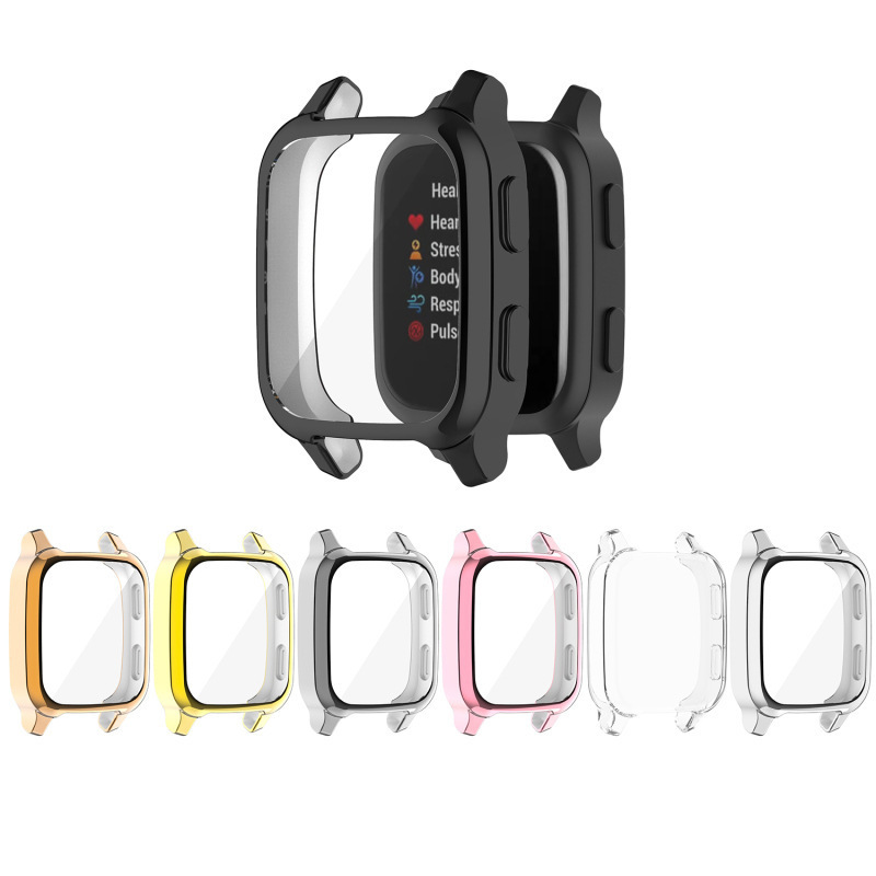 Suitable for Garmin Venu Sq Electroplated Tpu All-Inclusive Watch Case Garmin Venu Sq Screen-Covered Watch Protective Case Suitable for Garmin Venu Sq Electroplated Tpu All-Inclusive Watch Case Garmin Venu Sq Screen-Covered Watch Protective Case