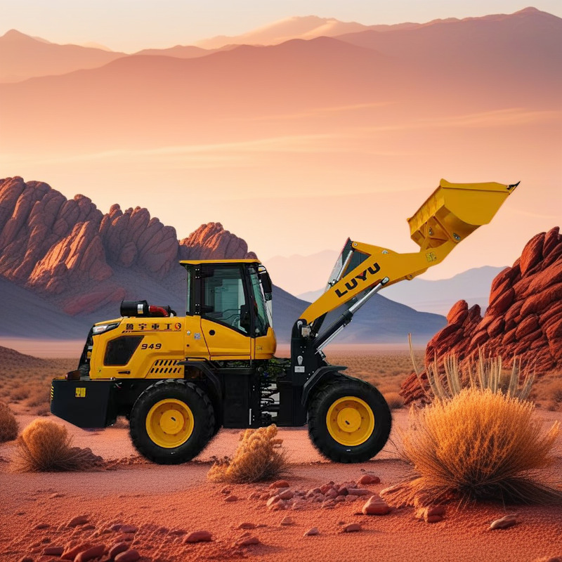 农用加长臂抓木抓草机 养殖场清粪小铲车 前卸式粮食煤炭装载机