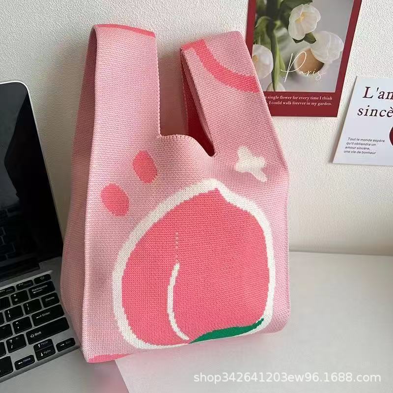 Thickened New Handbag, Woven Bag, Gift Bag, Knitted Bag, Wedding Tote Bag, Hand Bag, Vest Bag