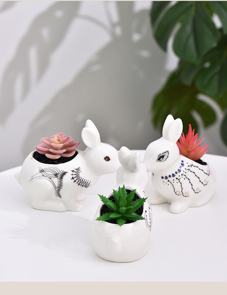 多肉花盆-兔子_07