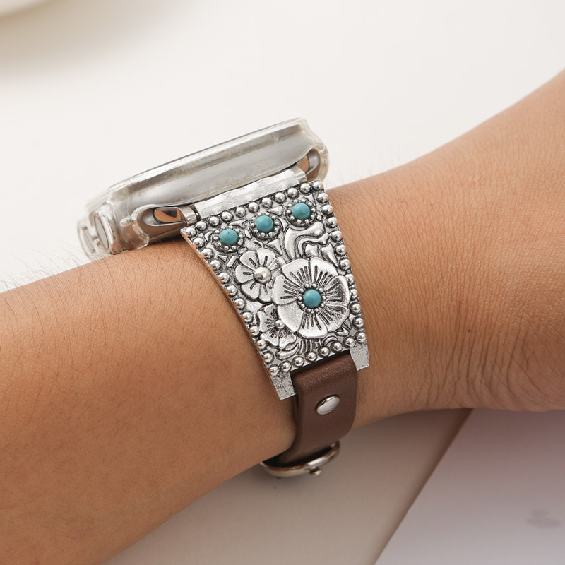 40g Weight iPhone Applicable Brands Zinc alloy Strap Material Watch Strap Classification 1 Piece Quantity Holiday, Daily Occasion Geometric Pattern Unisex Gender Retro, Ethnic Style, Bohemian Style Retro Ethnic Style Bohemian Geometric Zinc Alloy IPhone Watch Strap 无