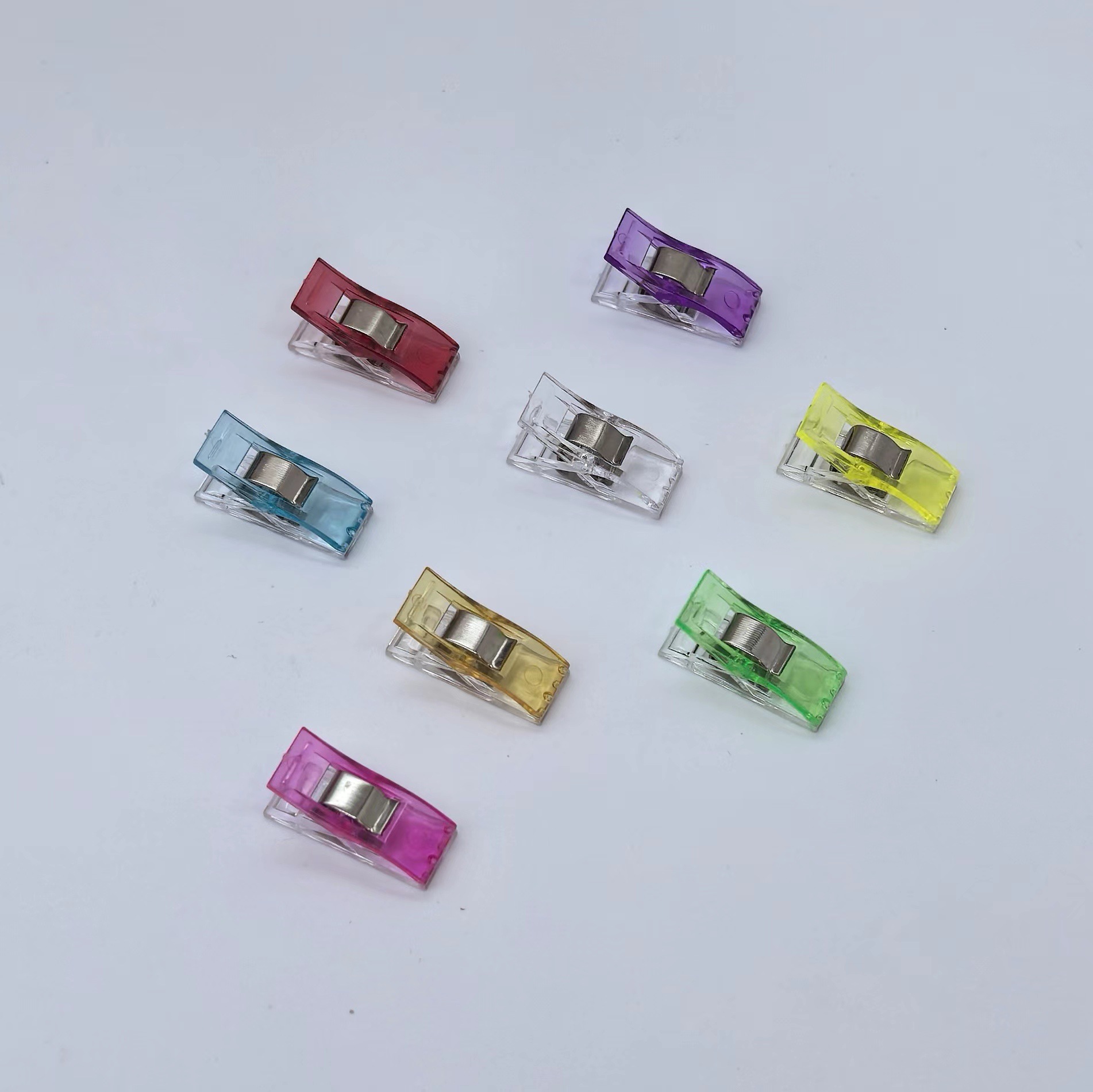 彩色包边夹斧头夹拼布缝纫夹  固定夹定位夹塑料小夹子跨境热销