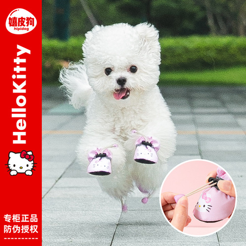 Dog Shoes Autumn Teddy Small Dog Pet Foot Covers Autumn and Winter Plus Velvet Indoor Cat All Seasons Soft Soled Shoes Dog Shoes