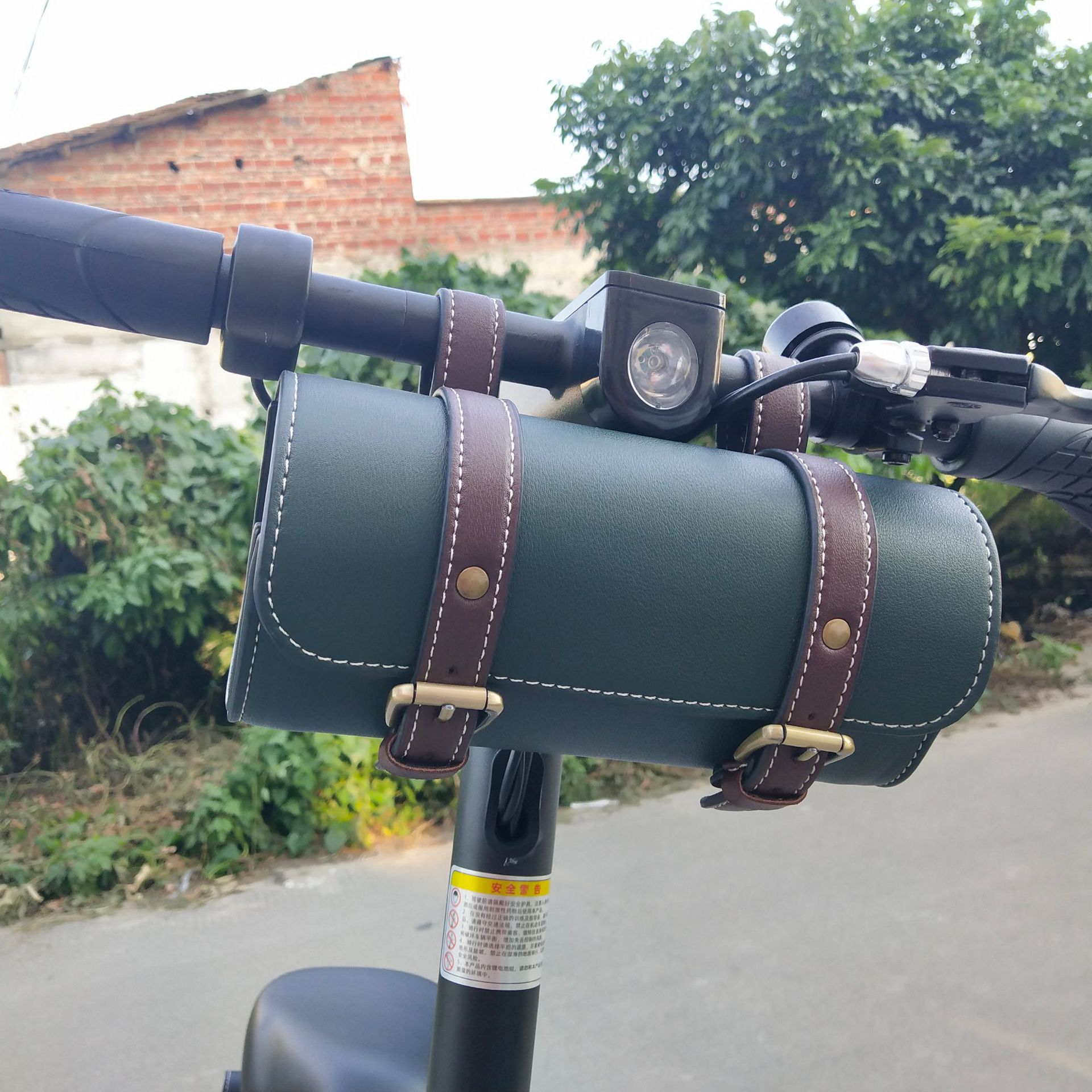 Retro bicicleta cabeza y la cola bolsa de sillín de bicicleta eléctrica Scooter Eléctrico bolsa colgante bolsa de manillar bolsa de la motocicleta