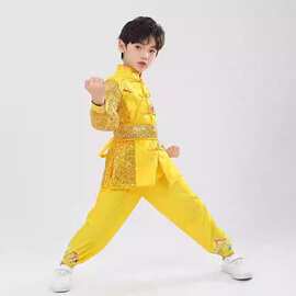 儿童武术服表演服练功训练服少儿比赛中国功夫太极服运动会演出服