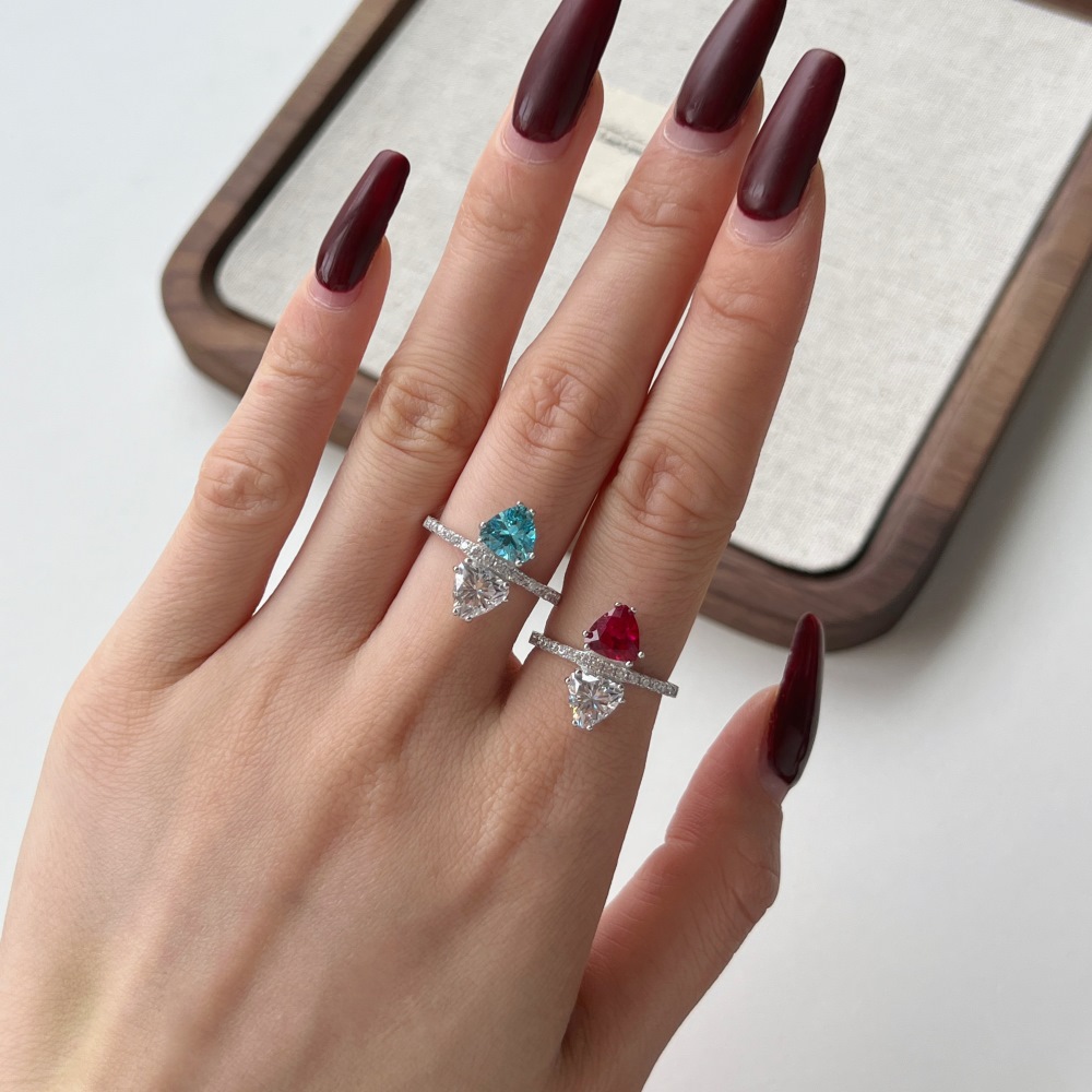 10g Weight Zircon Inlay Material Rings Classification 6, 8, 9 Ring Size 1 Piece Quantity Holiday, Daily Occasion 925 Sterling Silver Material Geometric Pattern Women's Gender Plating, Inlay Design Casual, Shiny Style 925 Sterling Silver Zircon Geometric Rings 14