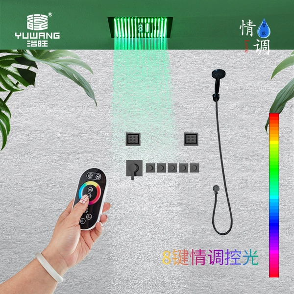 8 key love adjustment shower sleeve black