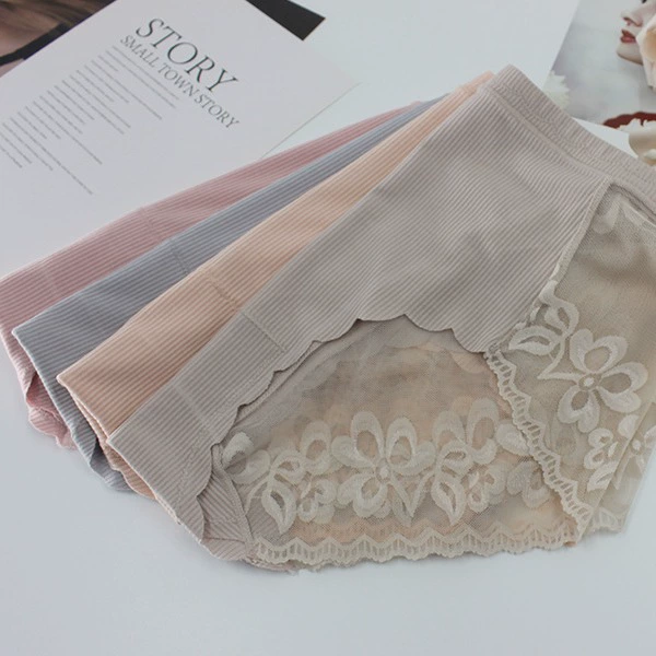 维密姑娘 Summer sexy pants, underwear, mid rise, plus size
