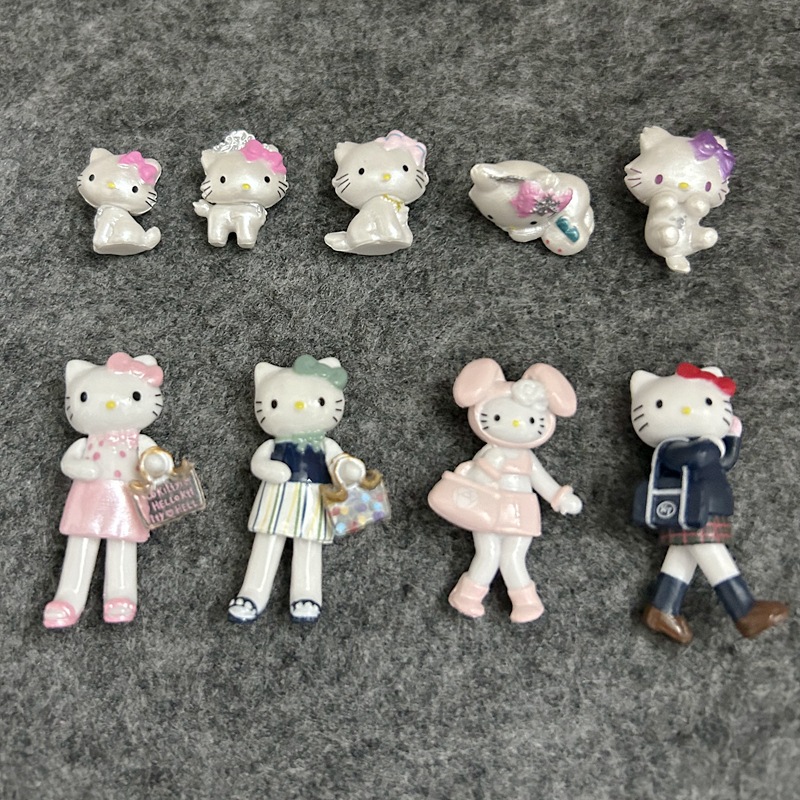 싱글 새끼 고양이 앉아 자세 고양이 고양이 미스 학생 원피스 DIY 수제 소재 액세서리 인형