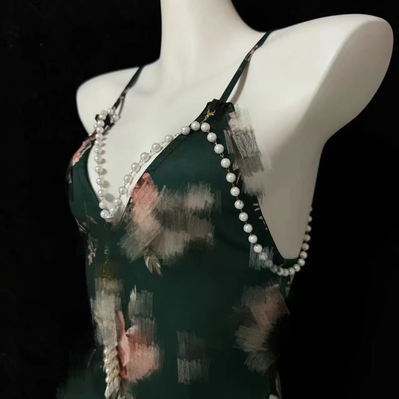 517 [청삼 진주 체인 속옷]