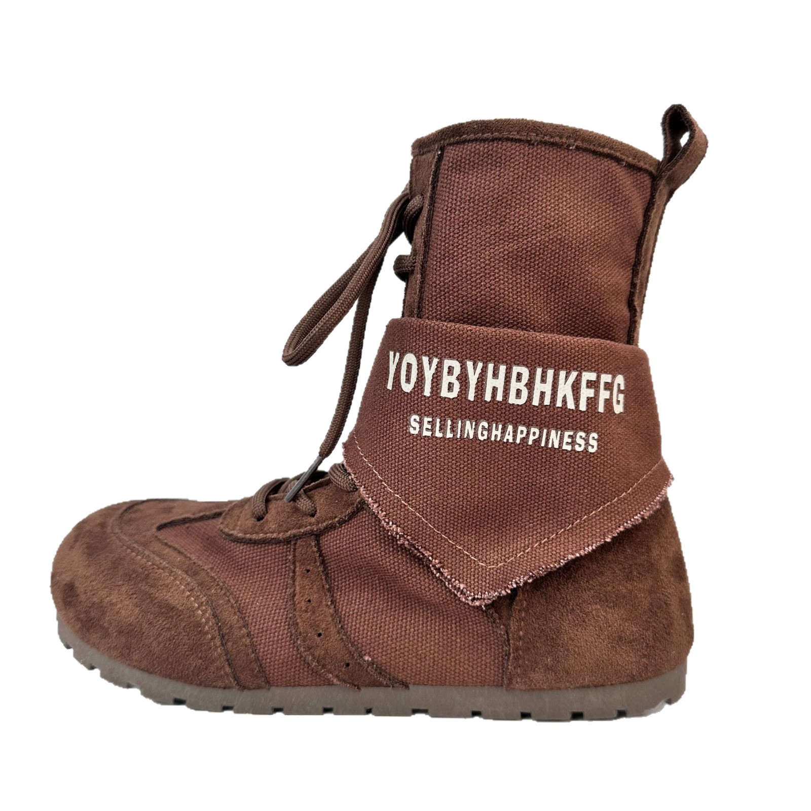 YUANBO retro botas de trabajo para mujeres 2025 otoño nuevas botas cortas casuales para mujeres que usan botas Martin de tamaño medio