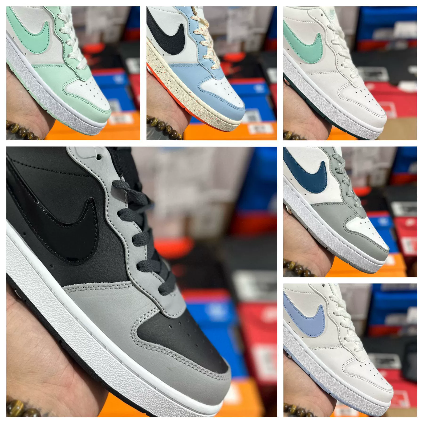 Akita High Version Little Air Force One Low-Top Casual Sneakers Campus Couple Style Plaid Wear-Resistant Breathable Sports Shoes