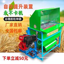 小型水稻脱粒机打谷机打油菜籽工具农用脱谷机家用全自动脱垒德株