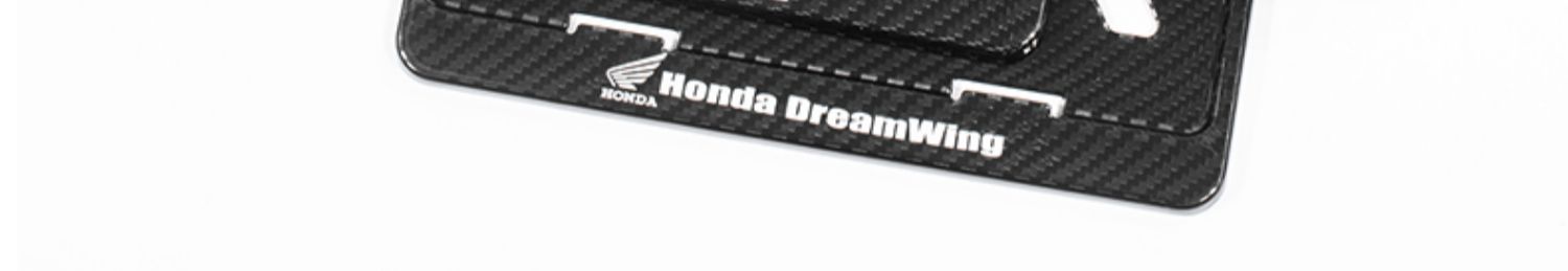 Suitable for Dry Carbon Fiber Motorcycle License Plate Frame, Rear License Plate Frame, Shockproof, for Yamaha, Kawasaki, Honda, No. 9
